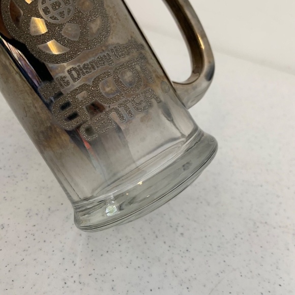 Vintage Disney Walt Disney World Epcot Center Etched Heavy Glass Mug - Picture 8 of 11